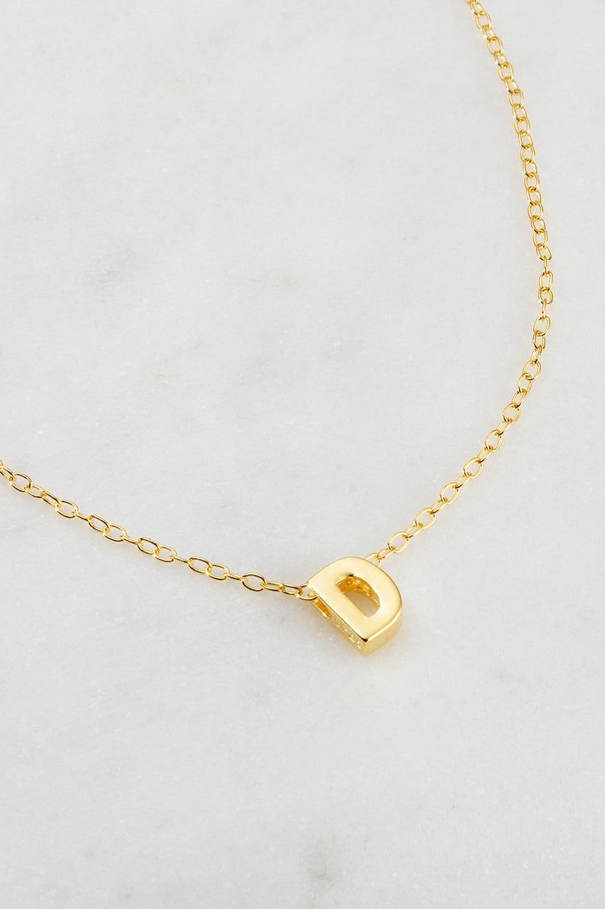LETTER NECKLACE  - D