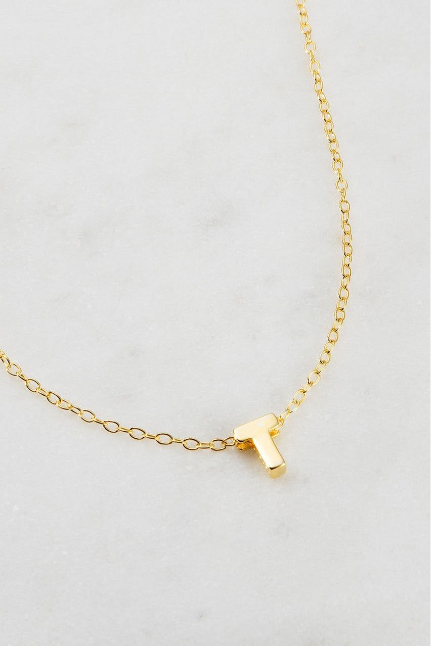 LETTER NECKLACE  - T