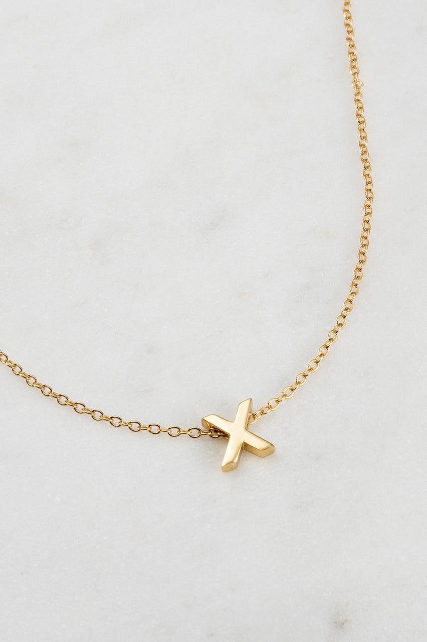 LETTER NECKLACE  - X