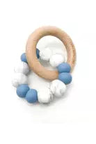 Duo Rattle and Teether - Blue Grey Marble