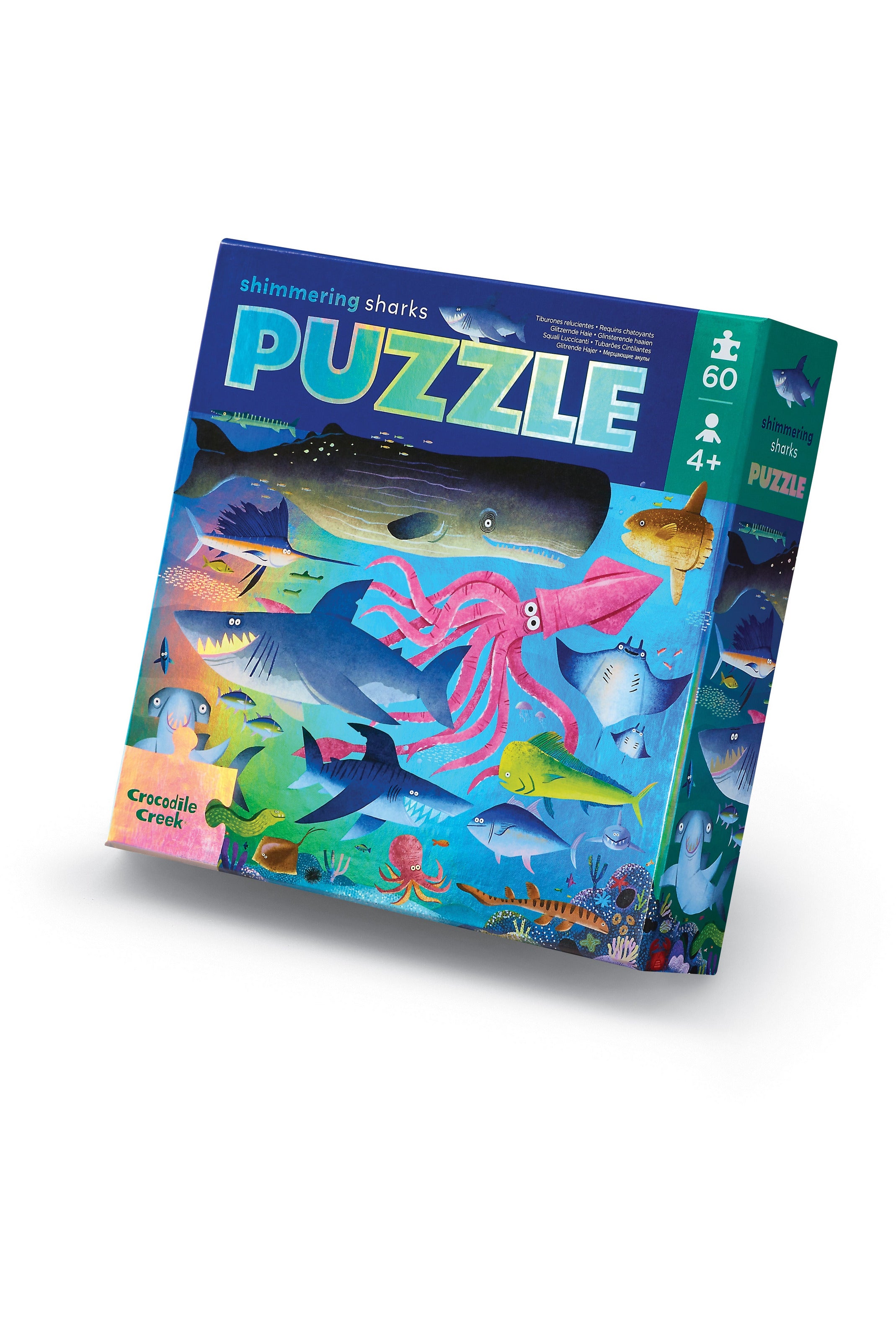 Foil Puzzle 60 pc - Shimmering Shark