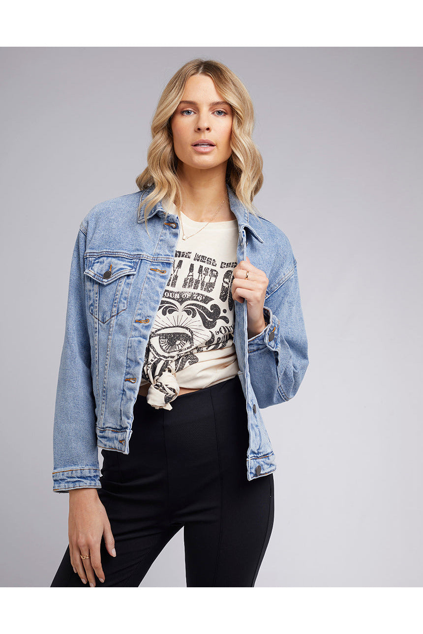 FINLEY DENIM JACKET - LIGHT BLUE