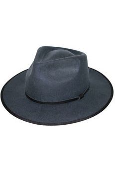 Meribel Wool Felt Fedora - Slate Blue