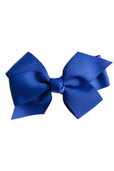 Grosgrain Bow - Cobalt Blue