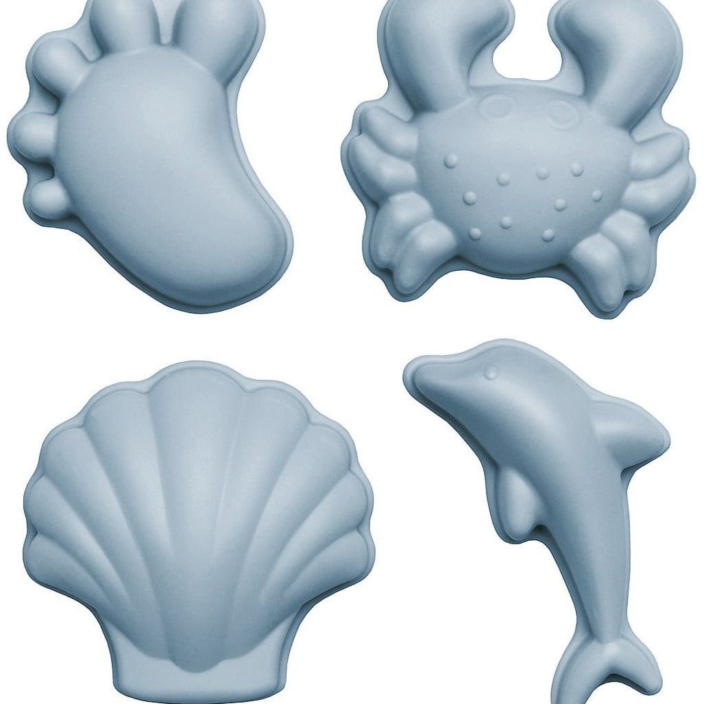 Scrunch Sand Moulds Footprint Set - Duck Egg Blue