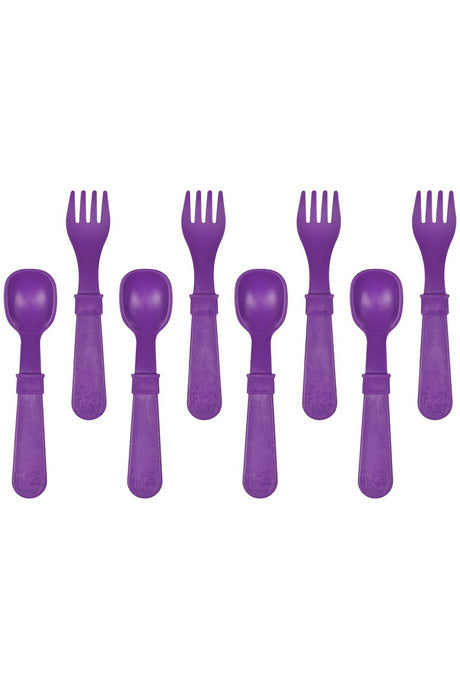 Re-Play Fork and Spoon Set - Amethyst
