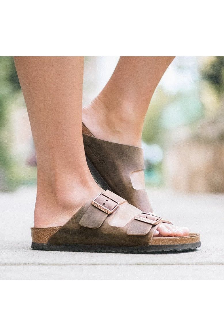 Birkenstock arizona tobacco oiled leather soft footbed best sale