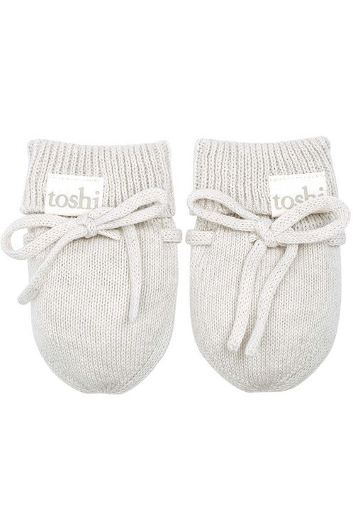 Toshi Organic Baby Mittens - Pebble