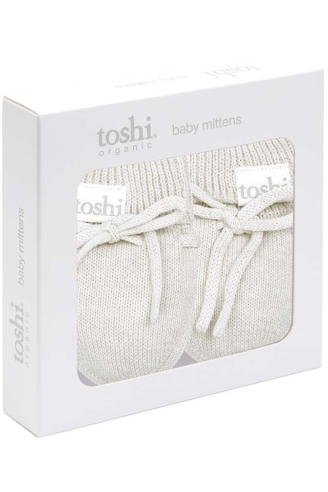 Toshi Organic Baby Mittens - Pebble