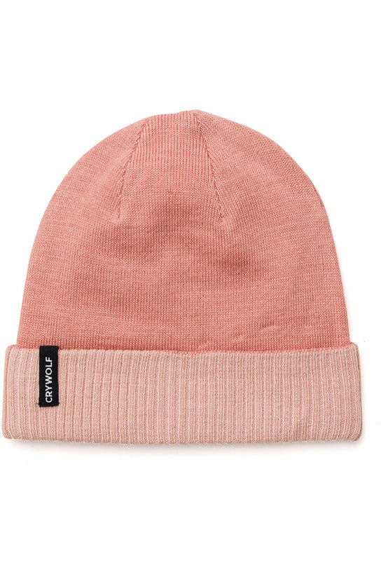 Reversible Beanie - Rose/Dusty Pink