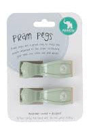 Pram Pegs 2 Pack - Sage