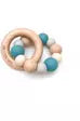 Naturals Rattle and Teether - Teal