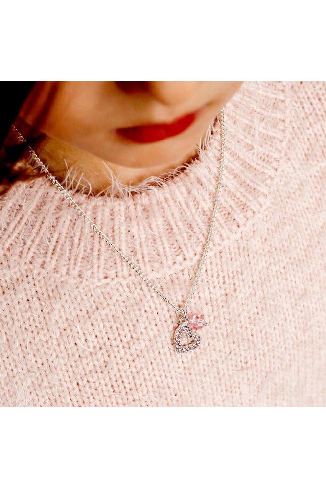 Pink Heart Necklace