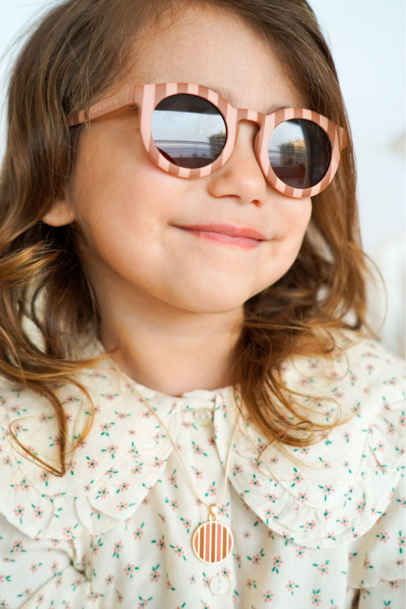 Baby Polarized Sunglasses V3 - Sunset Stripes + Tierra