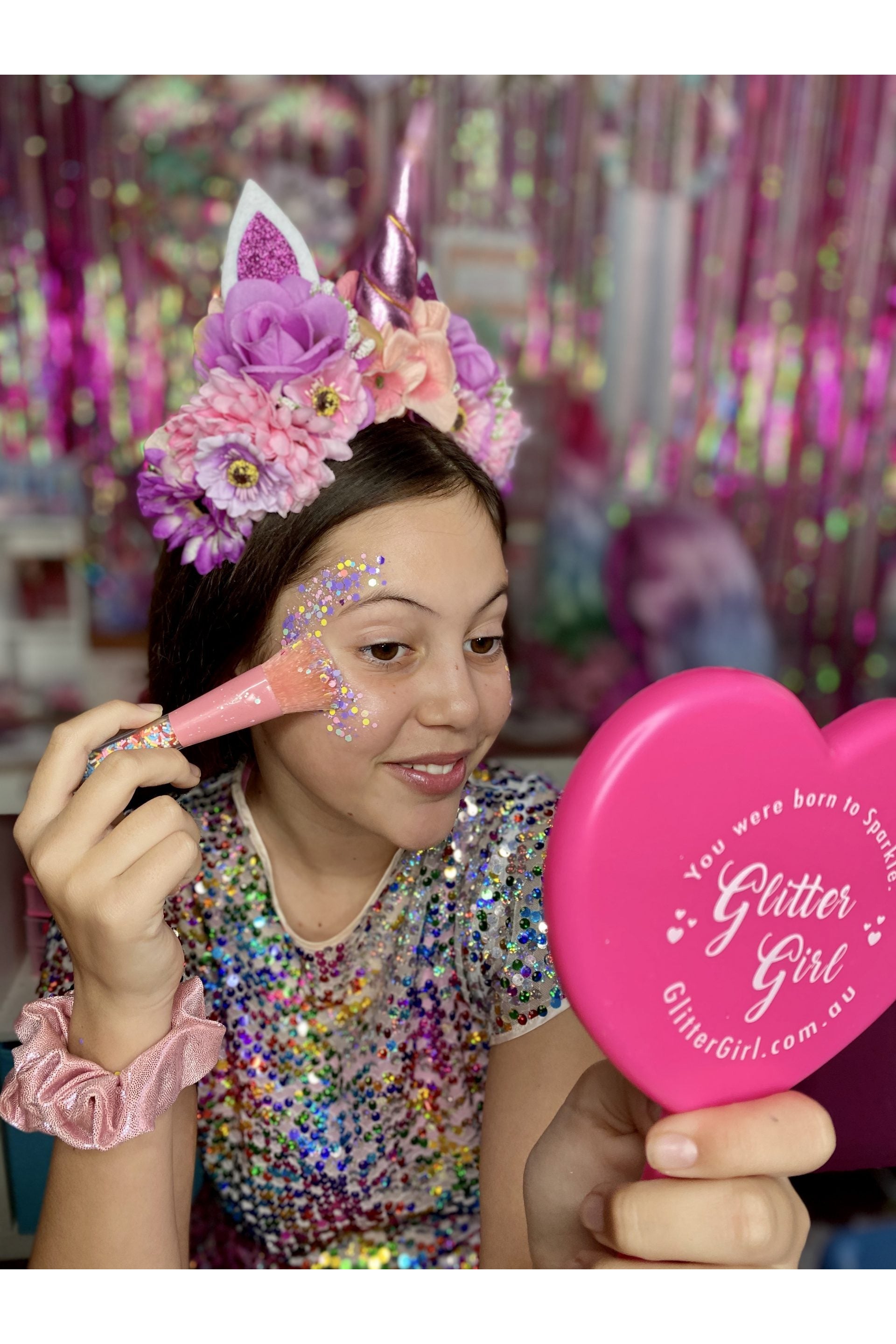 Glitter Girl Makeup Mirror