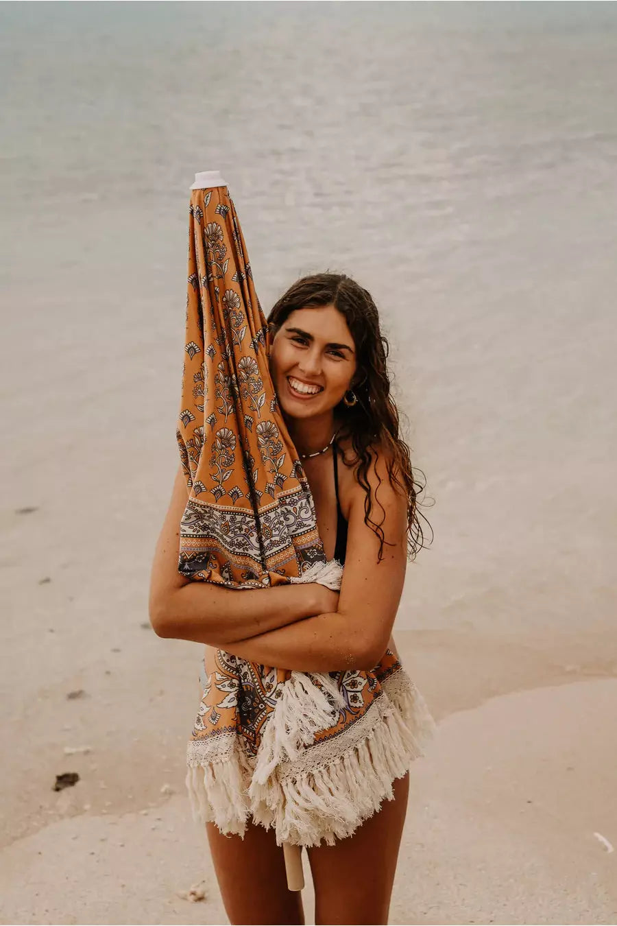 Salty Shadows - Inca Beach Umbrella