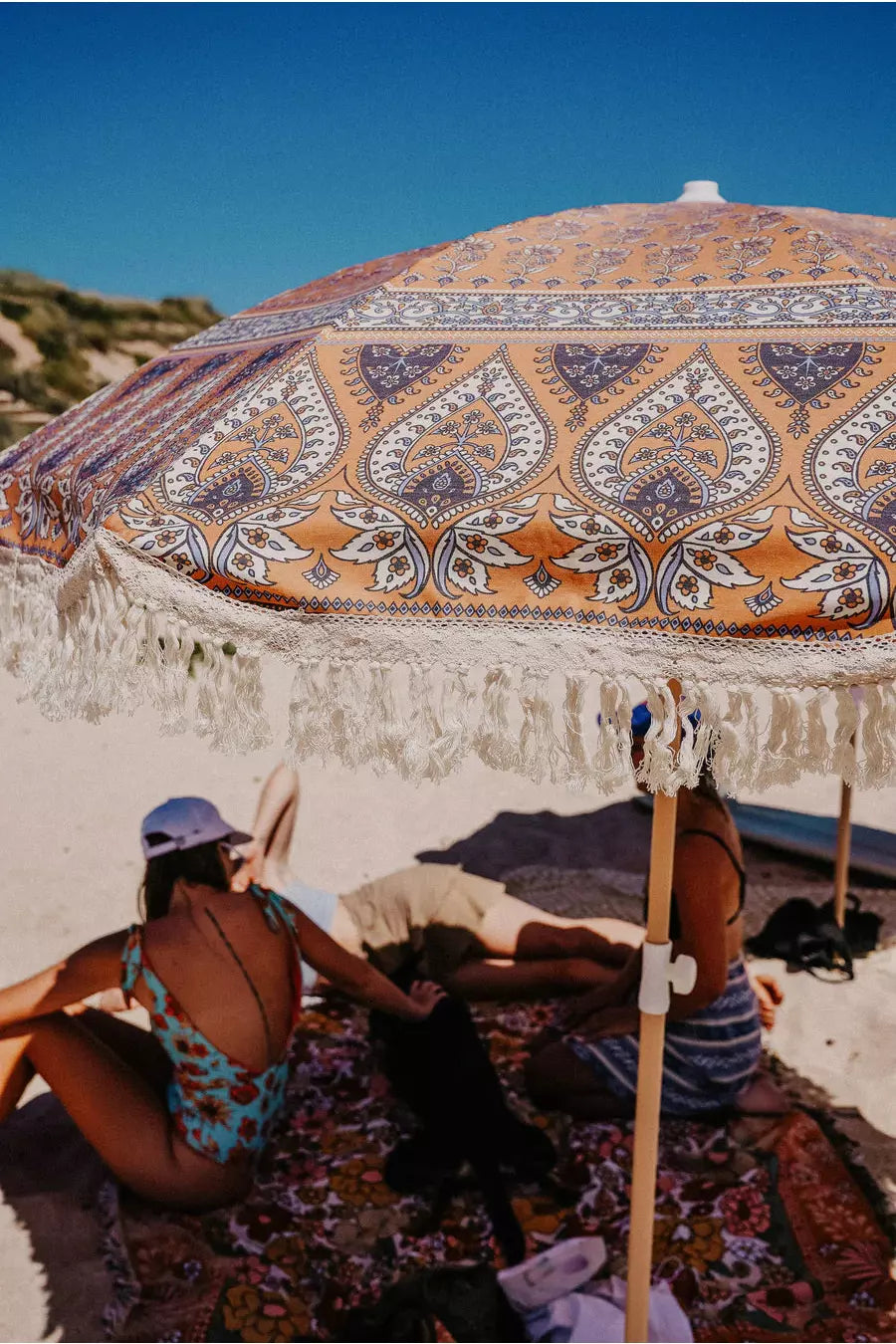 Salty Shadows - Inca Beach Umbrella