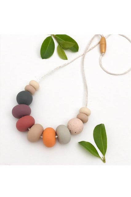 NALA Silicone Necklace - Amber Orange