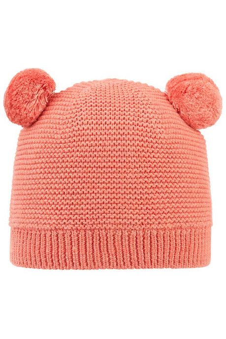 Organic Beanie Snowy - Coral