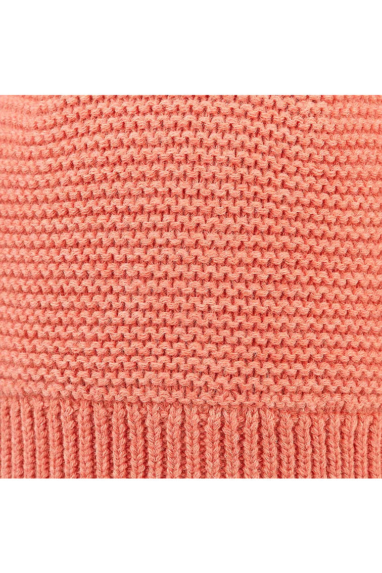 Organic Beanie Snowy - Coral