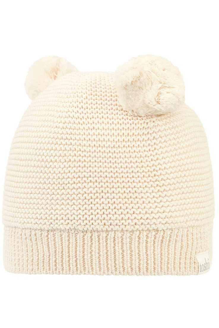 Organic Beanie Snowy - Feather