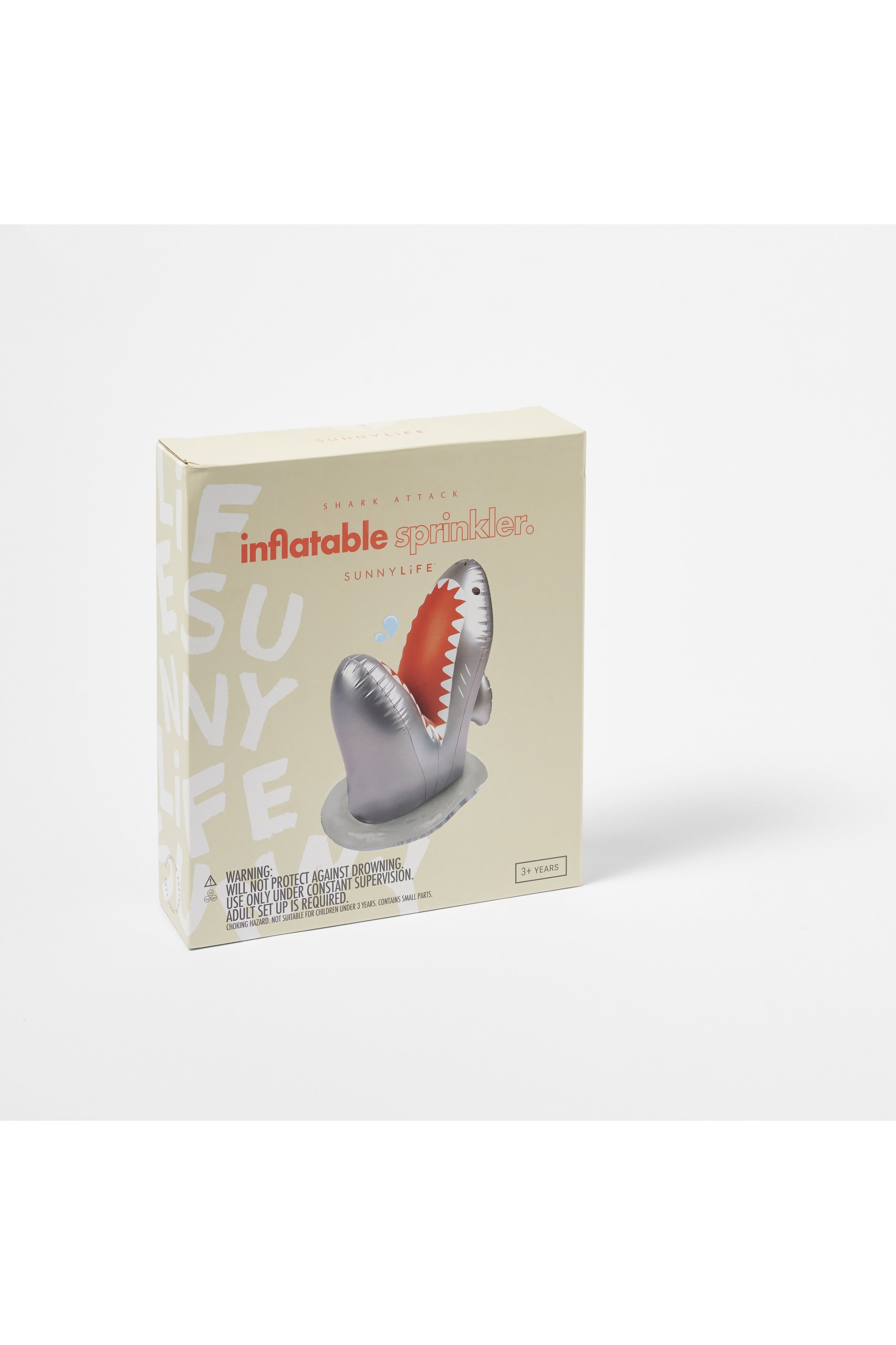 Inflatable Sprinkler Shark Attack - Silver