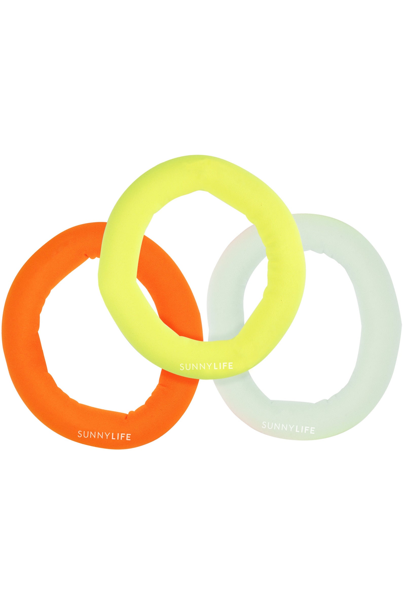 Catch Me Dive Rings Neon - Multi Set of 3