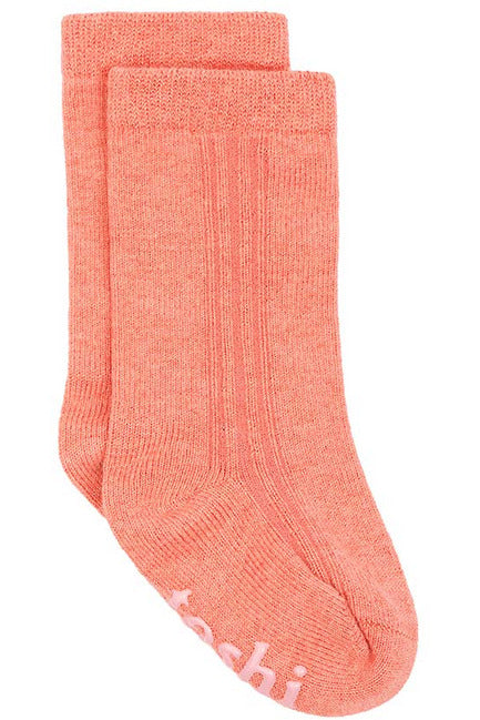 Organic Socks Knee Dreamtime - Coral