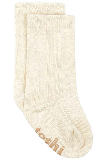 Organic Socks Knee - Feather