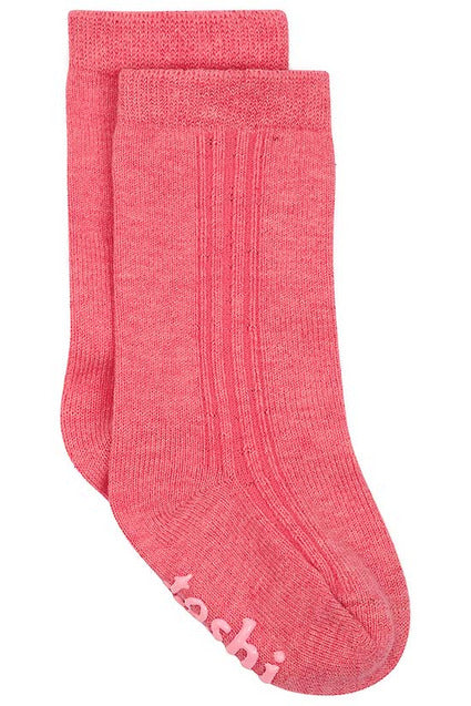 Organic Socks Knee - Fuschia