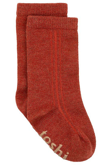 Organic Socks Knee - Saffron