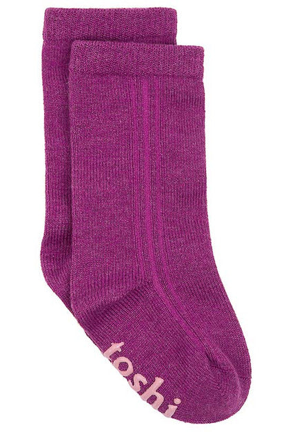 Organic Socks Knee Dreamtime - Violet