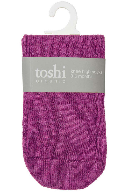 Organic Socks Knee Dreamtime - Violet