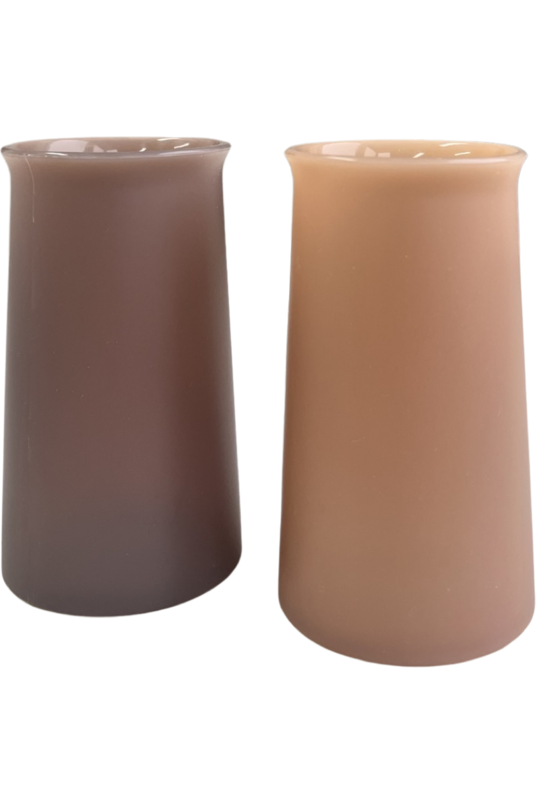 Stegg/Unbreakable Silicone Highball Glasses - Lagos - Latte/Donkey