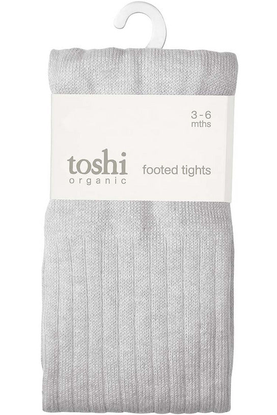 Organic Tights Footed - Ash