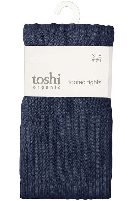 Organic Tights Footed - Ink