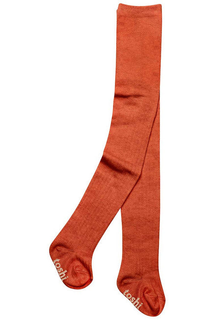 Organic Tights Footed - Saffron