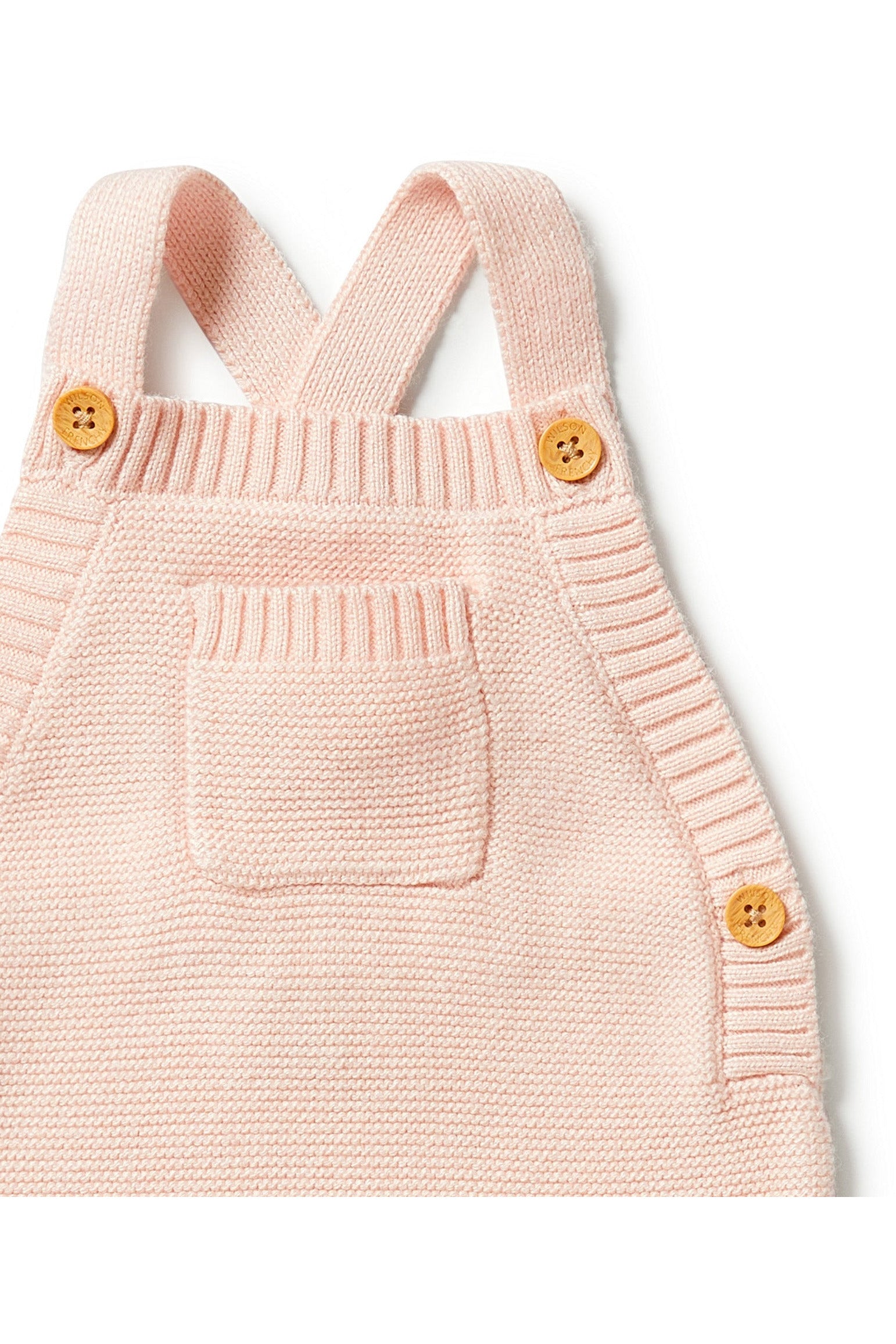 Knitted Overall - Blush