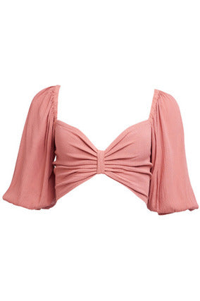 ARIA WASHED TOP - PINK