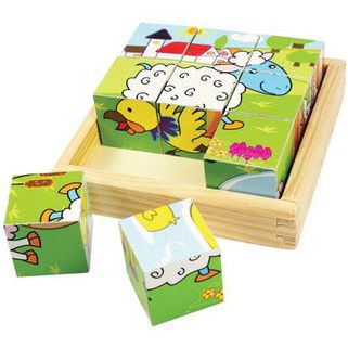 Animal Cube Puzzle - Bigjigs