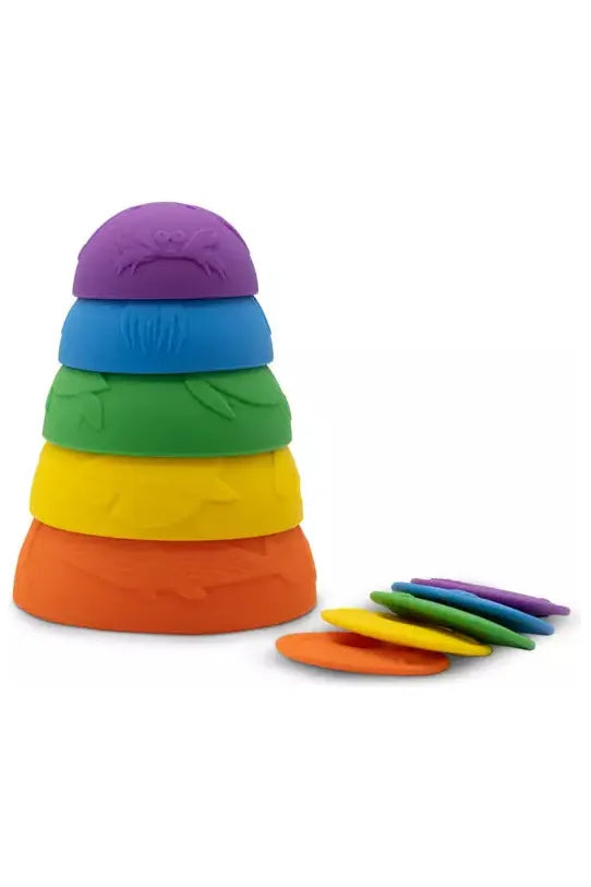 Ocean Stacking Cups - Bright Rainbow