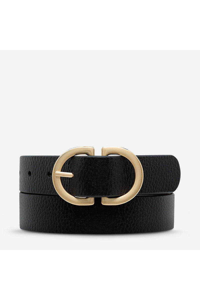 Status Anxiety - In Reverse Belt - Black/Gold Belt - ML