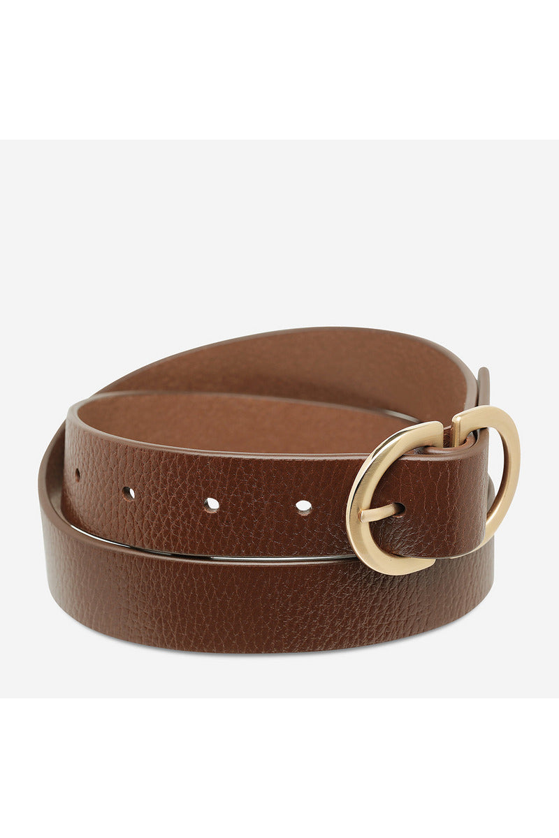 Status Anxiety - In Reverse Belt- Tan/Gold - ML