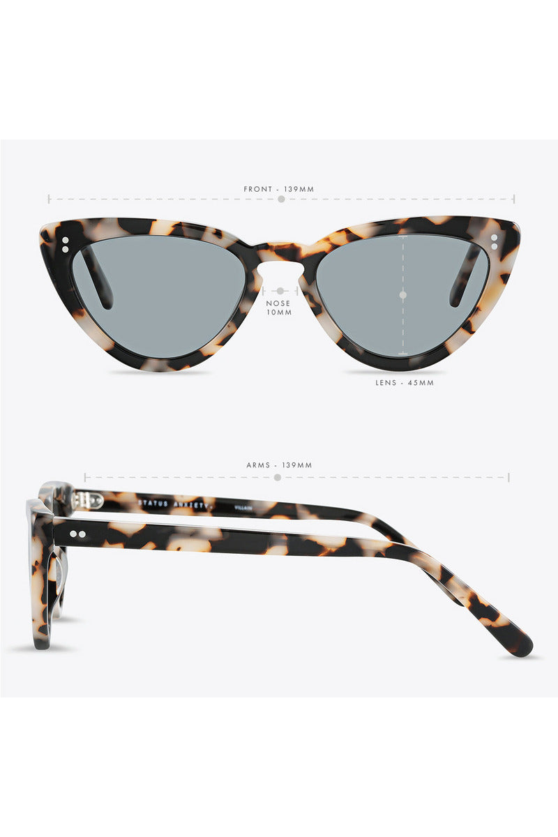 Status Anxiety - Villain Sunglasses - White Tort